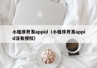 小程序开发appid（小程序开发appid没有授权）